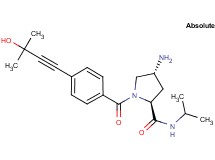 (2S,4R)-4-amino-1-[4-(3-hydroxy-3-methylbut-1-yn-1-yl)benzoyl]-N-isopropylpyrrolidine-2-carboxamide