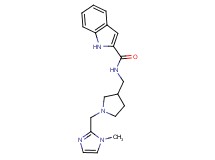 N-({1-[(1-methyl-1H-imidazol-2-yl)methyl]pyrrolidin-3-yl}methyl)-1H-indole-2-carboxamide