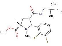 methyl (2S*,4S*,5R*)-5-(2,3-difluorophenyl)-4-{[(2,2-dimethylpropyl)amino]carbonyl}-1-methyl-2-pyrrolidinecarboxylate