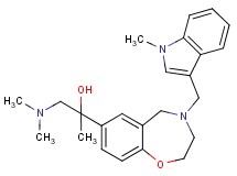1-(dimethylamino)-2-{4-[(1-methyl-1H-indol-3-yl)methyl]-2,3,4,5-tetrahydro-1,4-benzoxazepin-7-yl}-2-propanol
