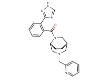 (1S*,5R*)-3-(pyridin-2-ylmethyl)-6-[2-(1H-1,2,4-triazol-3-yl)benzoyl]-3,6-diazabicyclo[3.2.2]nonane