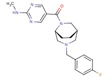 5-{[(1S*,5R*)-3-(4-fluorobenzyl)-3,6-diazabicyclo[3.2.2]non-6-yl]carbonyl}-N-methyl-2-pyrimidinamine