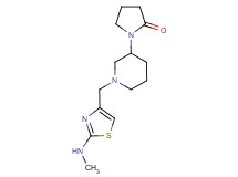 1-(1-{[2-(methylamino)-1,3-thiazol-4-yl]methyl}piperidin-3-yl)pyrrolidin-2-one