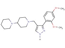 1'-{[3-(2,4-dimethoxyphenyl)-1H-pyrazol-4-yl]methyl}-1,4'-bipiperidine