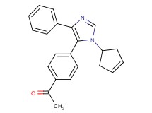 1-[4-(1-cyclopent-3-en-1-yl-4-phenyl-1H-imidazol-5-yl)phenyl]ethanone