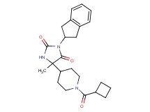 5-[1-(cyclobutylcarbonyl)-4-piperidinyl]-3-(2,3-dihydro-1H-inden-2-yl)-5-methyl-2,4-imidazolidinedione