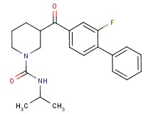 3-[(2-fluoro-4-biphenylyl)carbonyl]-N-isopropyl-1-piperidinecarboxamide
