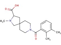 8-(2,3-dimethylbenzoyl)-2-methyl-2,8-diazaspiro[4.5]decane-3-carboxylic acid