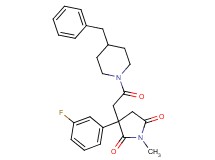 3-[2-(4-benzyl-1-piperidinyl)-2-oxoethyl]-3-(3-fluorophenyl)-1-methyl-2,5-pyrrolidinedione