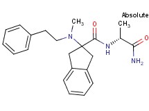 N-[(1R)-2-amino-1-methyl-2-oxoethyl]-2-[methyl(2-phenylethyl)amino]-2-indanecarboxamide