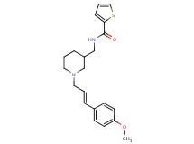 N-({1-[(2E)-3-(4-methoxyphenyl)-2-propen-1-yl]-3-piperidinyl}methyl)-2-thiophenecarboxamide