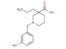 1-(3-hydroxybenzyl)-3-propylpiperidine-3-carboxylic acid