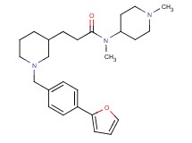 3-{1-[4-(2-furyl)benzyl]-3-piperidinyl}-N-methyl-N-(1-methyl-4-piperidinyl)propanamide