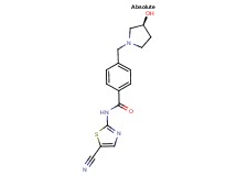 N-(5-cyano-1,3-thiazol-2-yl)-4-{[(3S)-3-hydroxypyrrolidin-1-yl]methyl}benzamide