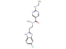 N-[2-(5-chloro-1H-benzimidazol-2-yl)ethyl]-2-(ethylamino)-N-methyl-5-pyrimidinecarboxamide
