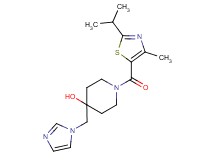 4-(1H-imidazol-1-ylmethyl)-1-[(2-isopropyl-4-methyl-1,3-thiazol-5-yl)carbonyl]-4-piperidinol