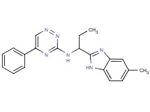 N-[1-(5-methyl-1H-benzimidazol-2-yl)propyl]-5-phenyl-1,2,4-triazin-3-amine