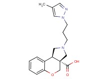 (3aR*,9bR*)-2-[3-(4-methyl-1H-pyrazol-1-yl)propyl]-1,2,3,9b-tetrahydrochromeno[3,4-c]pyrrole-3a(4H)-carboxylic acid