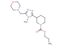 propyl 3-[4-methyl-5-(morpholin-4-ylmethyl)-4H-1,2,4-triazol-3-yl]piperidine-1-carboxylate