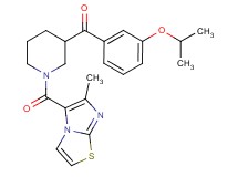 (3-isopropoxyphenyl){1-[(6-methylimidazo[2,1-b][1,3]thiazol-5-yl)carbonyl]-3-piperidinyl}methanone