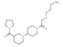1'-(butoxyacetyl)-3-(pyrrolidin-1-ylcarbonyl)-1,4'-bipiperidine