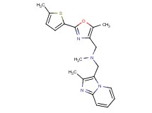 N-methyl-1-(2-methylimidazo[1,2-a]pyridin-3-yl)-N-{[5-methyl-2-(5-methyl-2-thienyl)-1,3-oxazol-4-yl]methyl}methanamine