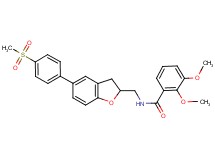 2,3-dimethoxy-N-({5-[4-(methylsulfonyl)phenyl]-2,3-dihydro-1-benzofuran-2-yl}methyl)benzamide