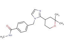 4-{[2-(2,2-dimethyltetrahydro-2H-pyran-4-yl)-1H-imidazol-1-yl]methyl}-N-methylbenzamide