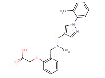 {2-[(methyl{[1-(2-methylphenyl)-1H-pyrazol-4-yl]methyl}amino)methyl]phenoxy}acetic acid