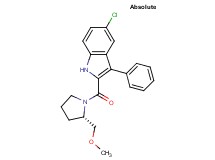 5-chloro-2-{[(2S)-2-(methoxymethyl)-1-pyrrolidinyl]carbonyl}-3-phenyl-1H-indole