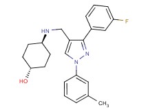 trans-4-({[3-(3-fluorophenyl)-1-(3-methylphenyl)-1H-pyrazol-4-yl]methyl}amino)cyclohexanol
