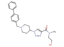 1-[1-(4-biphenylylmethyl)-4-piperidinyl]-N-(2-hydroxyethyl)-N-methyl-1H-1,2,3-triazole-4-carboxamide
