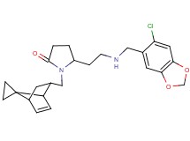 5-(2-{[(6-chloro-1,3-benzodioxol-5-yl)methyl]amino}ethyl)-1-(spiro[bicyclo[2.2.1]heptane-7,1'-cyclopropane]-5-en-2-ylmethyl)-2-pyrrolidinone