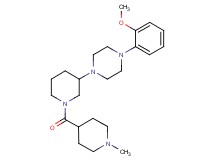 1-(2-methoxyphenyl)-4-{1-[(1-methyl-4-piperidinyl)carbonyl]-3-piperidinyl}piperazine