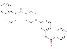 N-{3-[4-(1,2,3,4-tetrahydro-1-naphthalenylamino)-1-piperidinyl]phenyl}isonicotinamide