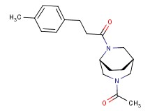 (1S*,5R*)-3-acetyl-6-[3-(4-methylphenyl)propanoyl]-3,6-diazabicyclo[3.2.2]nonane