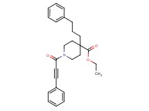 ethyl 4-(3-phenylpropyl)-1-(3-phenyl-2-propynoyl)-4-piperidinecarboxylate