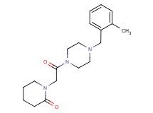 1-{2-[4-(2-methylbenzyl)-1-piperazinyl]-2-oxoethyl}-2-piperidinone
