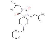 8-(3-cyclohexen-1-ylmethyl)-3-isobutyl-1-(3-methylbutyl)-1,3,8-triazaspiro[4.5]decane-2,4-dione