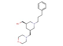 [(3R*,5S*)-5-(morpholin-4-ylmethyl)-1-(3-phenylpropyl)piperidin-3-yl]methanol