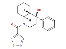 (4S*,4aS*,8aS*)-4-phenyl-1-(1,2,5-thiadiazol-3-ylcarbonyl)decahydro-4-quinolinol