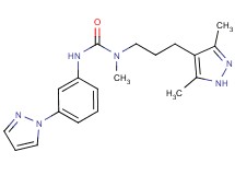N-[3-(3,5-dimethyl-1H-pyrazol-4-yl)propyl]-N-methyl-N'-[3-(1H-pyrazol-1-yl)phenyl]urea