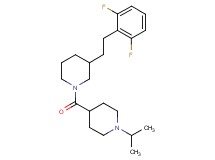 3-[2-(2,6-difluorophenyl)ethyl]-1-[(1-isopropyl-4-piperidinyl)carbonyl]piperidine