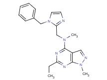 N-[(1-benzyl-1H-imidazol-2-yl)methyl]-6-ethyl-N,1-dimethyl-1H-pyrazolo[3,4-d]pyrimidin-4-amine