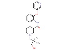 1-(3-hydroxy-2,2-dimethylpropyl)-N-[2-(3-pyridinyloxy)phenyl]-3-piperidinecarboxamide
