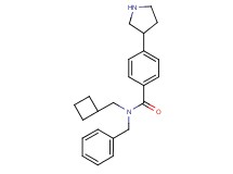 N-benzyl-N-(cyclobutylmethyl)-4-(3-pyrrolidinyl)benzamide hydrochloride