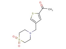1-{4-[(1,1-dioxidothiomorpholin-4-yl)methyl]-2-thienyl}ethanone