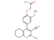 2-[4-(2-amino-3-cyano-5,6,7,8-tetrahydroquinolin-4-yl)-2-methoxyphenoxy]acetamide