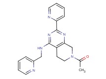 7-acetyl-2-pyridin-2-yl-N-(pyridin-2-ylmethyl)-5,6,7,8-tetrahydropyrido[3,4-d]pyrimidin-4-amine