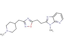 3-methyl-2-(2-{3-[(1-methylpiperidin-4-yl)methyl]-1,2,4-oxadiazol-5-yl}ethyl)-3H-imidazo[4,5-b]pyridine